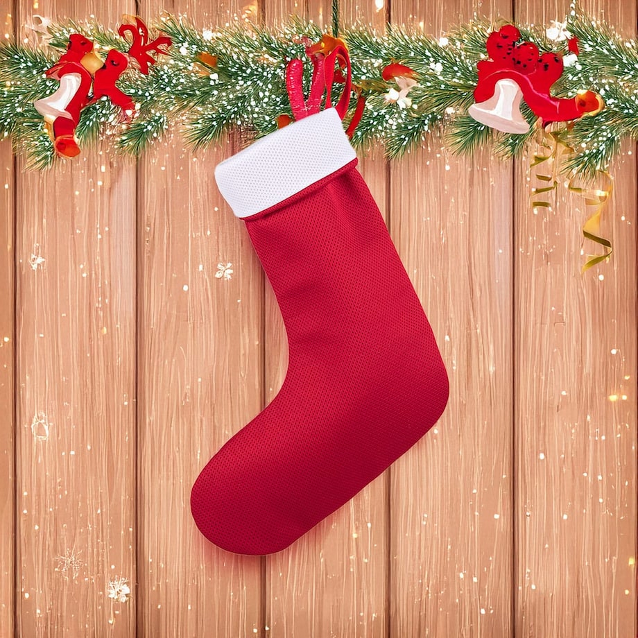 Ozdoba świąteczna, but, skarpeta świętego Mikołaja, opakowanie prezentu