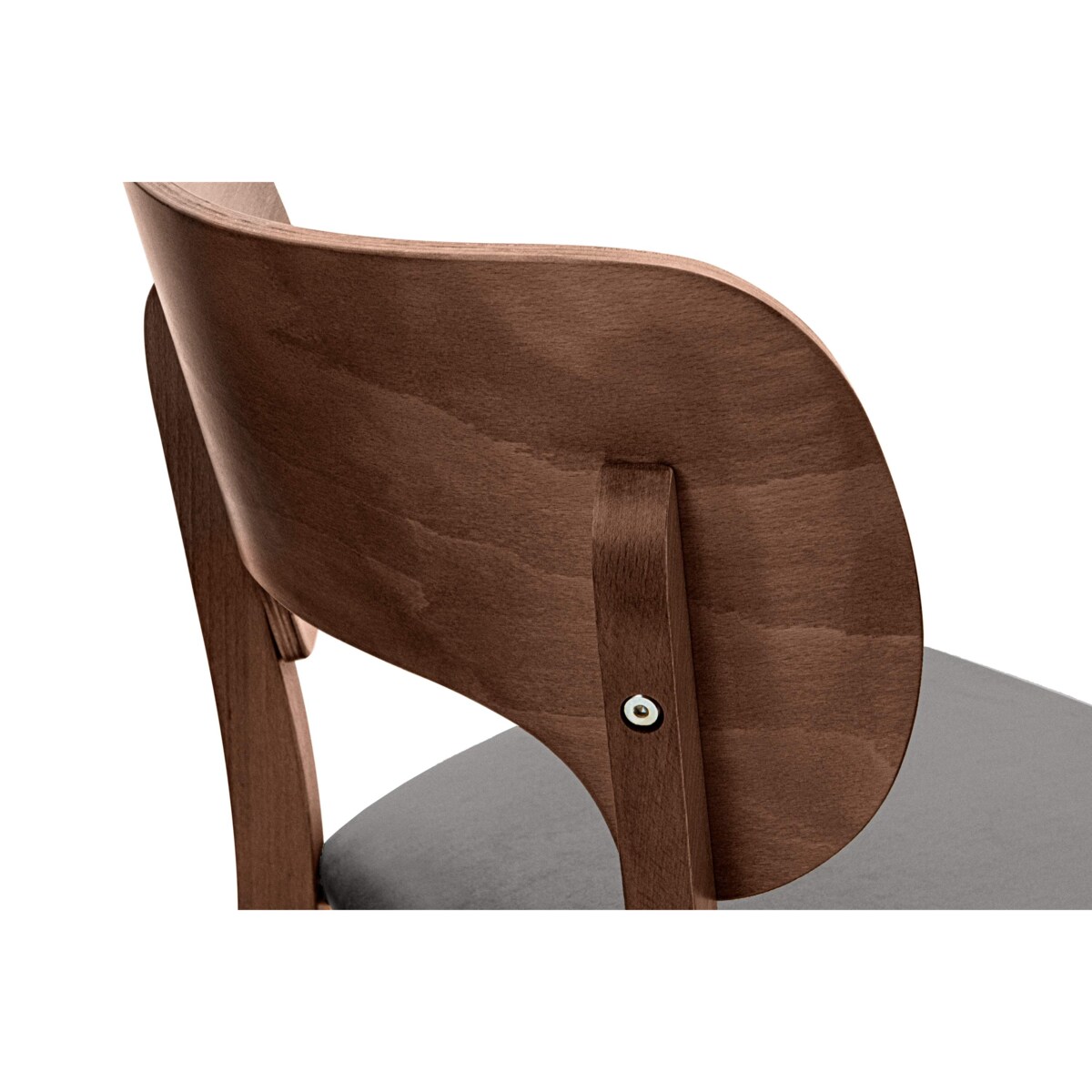 KONSIMO LYCO Krzesła loftowe, orzech ciemnoszary, 2 szt