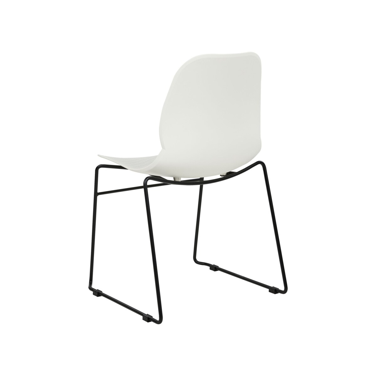 Zestaw 4 krzeseł do jadalni biały PANORA