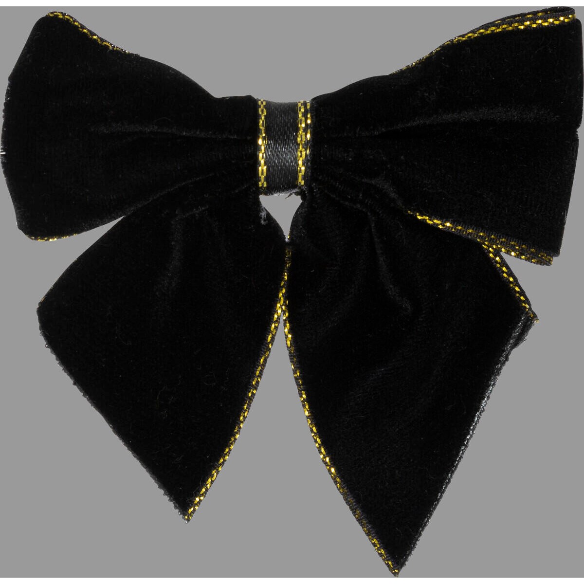 Obrączka na serwetki z czarną kokardą, 2 sztuki