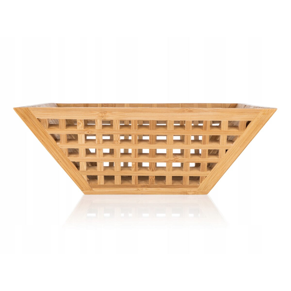 KOSZYK misa BAMBUSOWA na prezent owoce warzywa dekoracja drewno święta