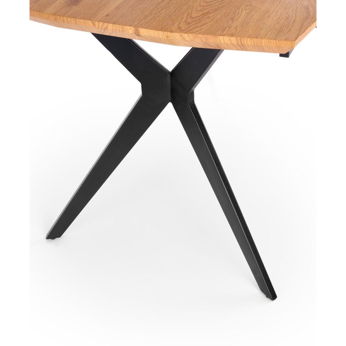 STÓŁ ROZKŁADANY Stavio dąb złoty/czarny w stylu loft