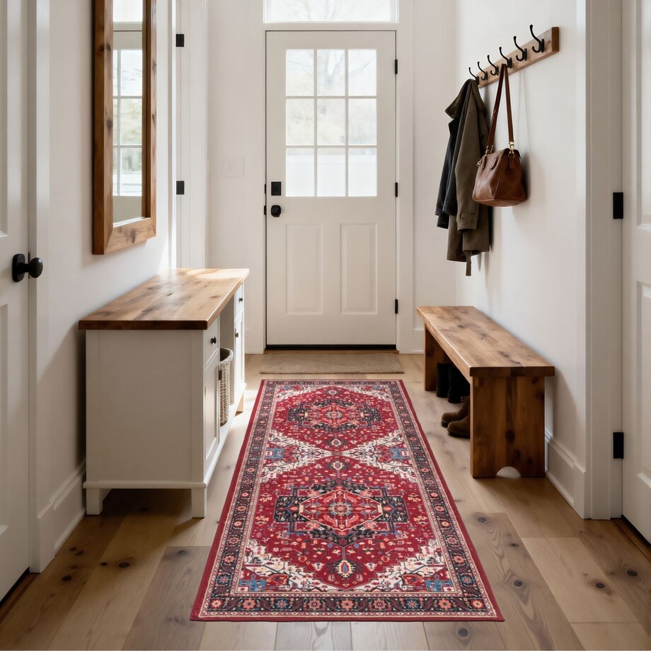 Dywan Klasyczny Sereno 80x300 cm Velvet Czerwony