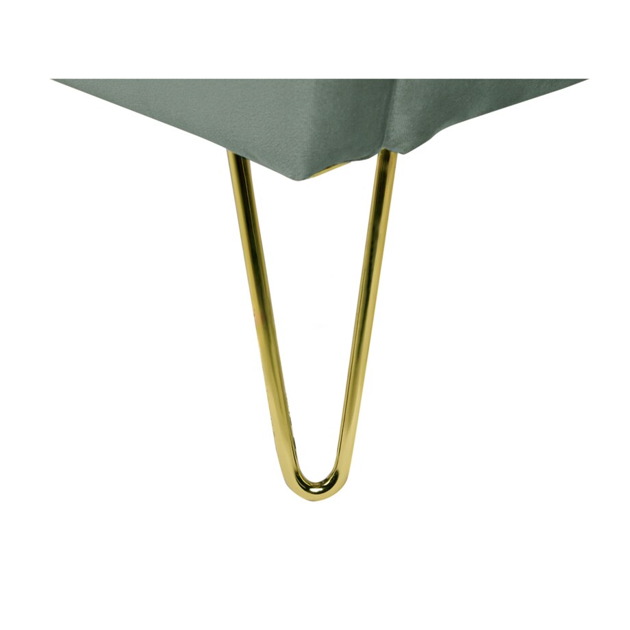 Łóżko welurowe 180 x 200 cm zielone AMBILLOU