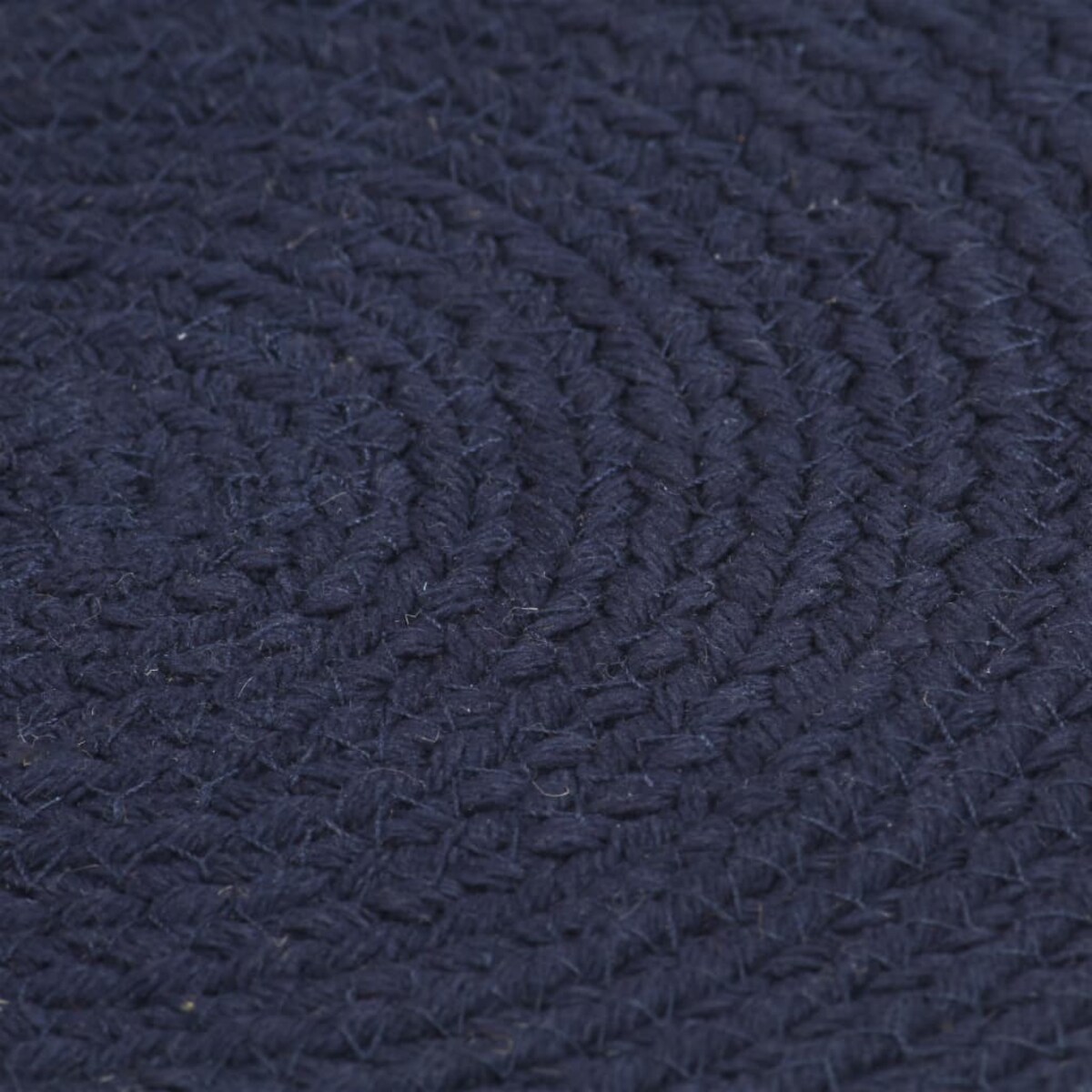 vidaXL Maty na stół, 4 szt., gładkie, granatowe, 38 cm, okrągłe