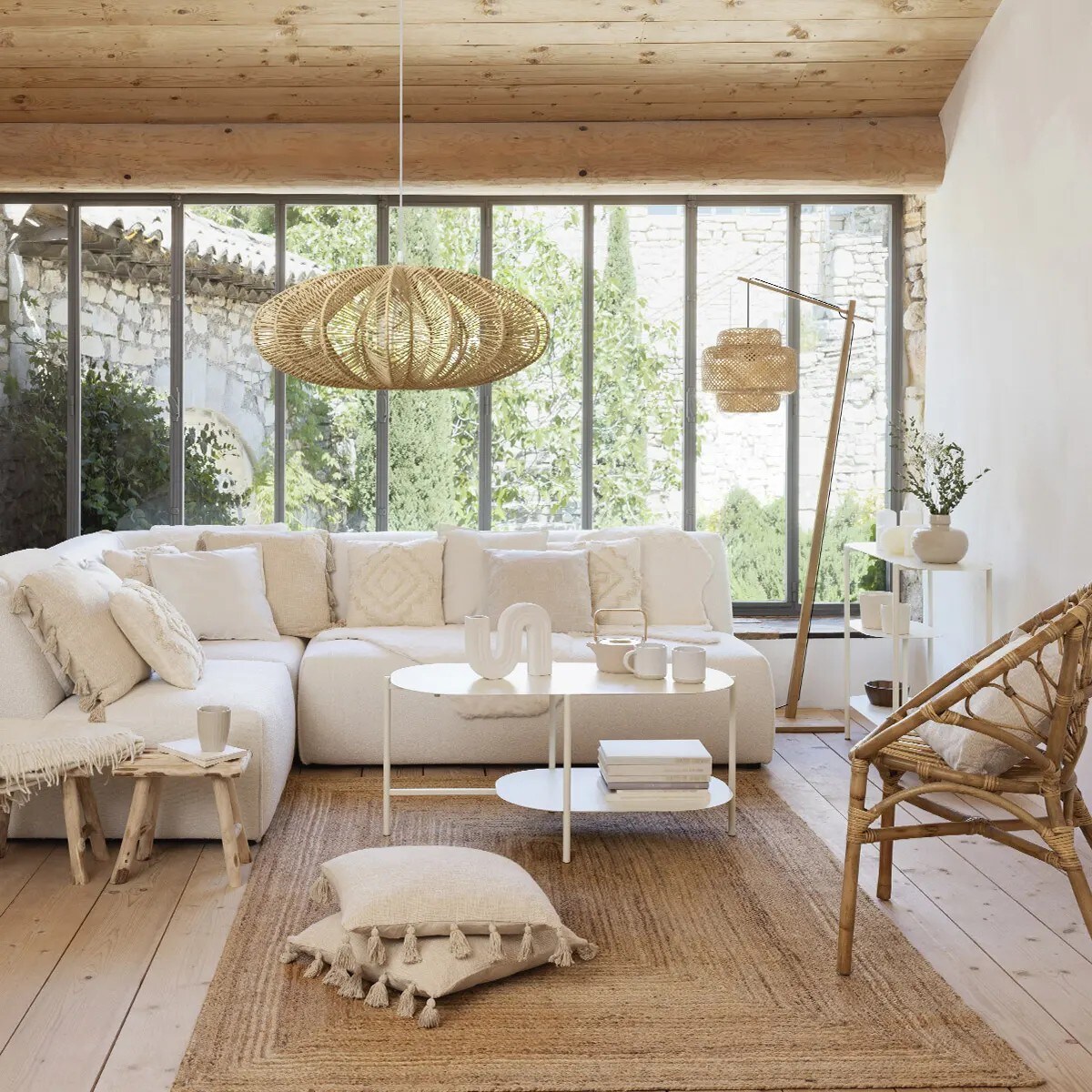 Fotel rattanowy, pleciony Praya