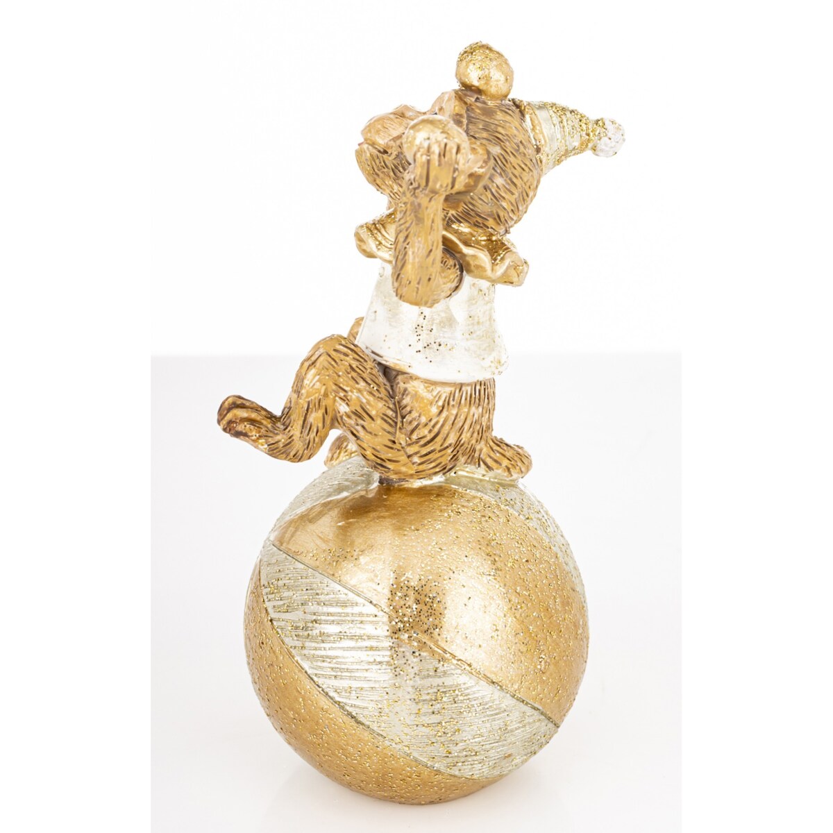 Dekoracja - figurka małpki 9,5x5x4,5 cm SCIMMIA żonglerka na piłce