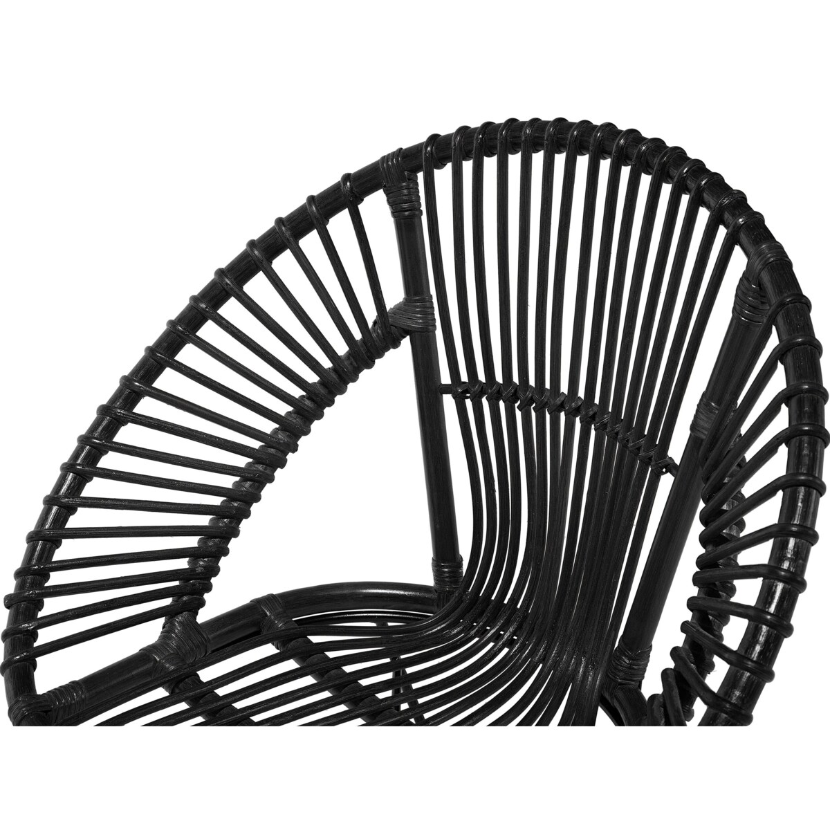 Krzesło rattanowe czarne SARITA