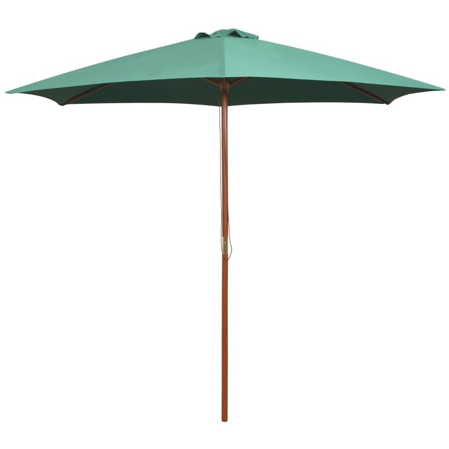 vidaXL Parasol ogrodowy, 270x270 cm, drewno, zielony