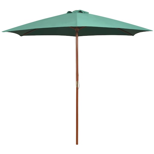 vidaXL Parasol ogrodowy, 270x270 cm, drewno, zielony
