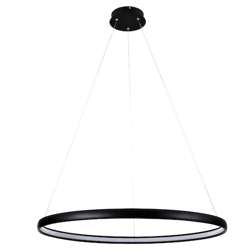 Wisząca lampa nowoczesna Carlo pierścień LED 26W 4000K czarny
