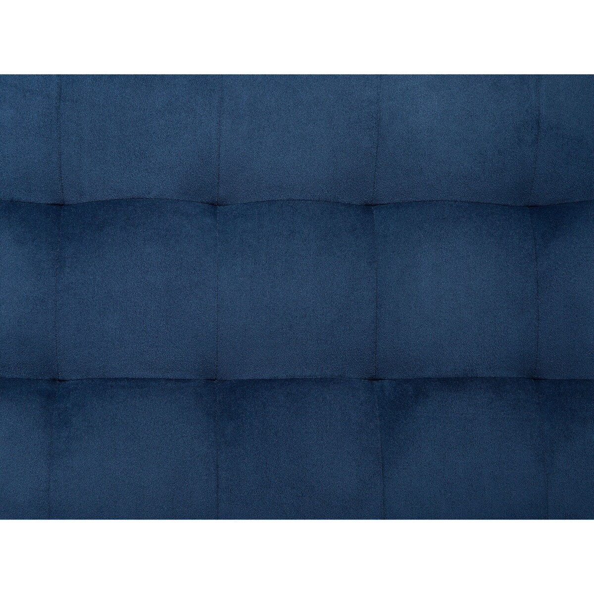 Puf ze schowkiem welurowy ciemnoniebieski MICHIGAN