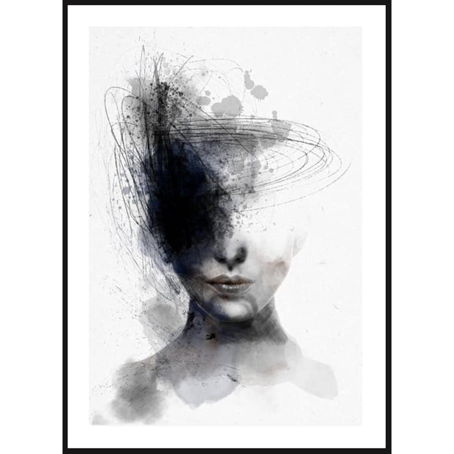 Poster Story, Plakat, Obraz - Kobieta z Kosmicznymi Myślami, wymiary 50 x 70 cm