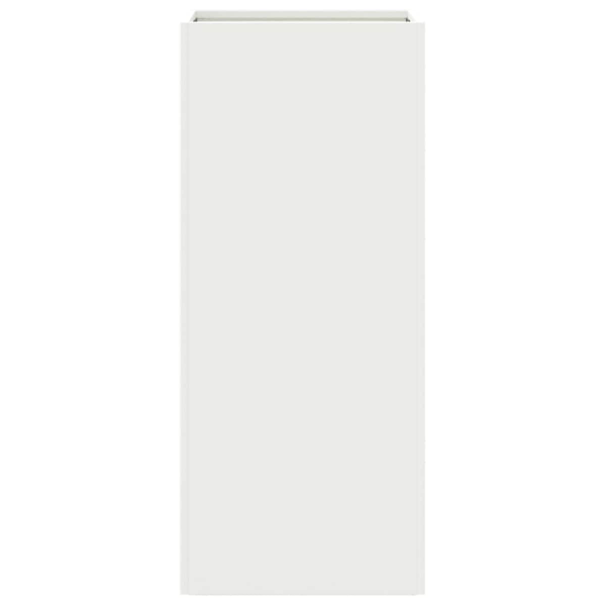 vidaXL Donica, biała, 32x29x75 cm, stal