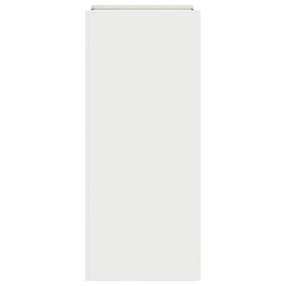 vidaXL Donica, biała, 32x29x75 cm, stal