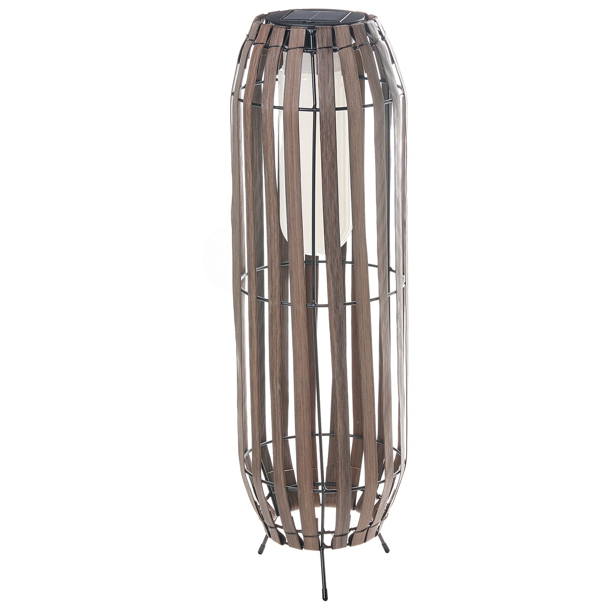 Lampion solarny MUZIZI 69 cm Ciemnobrązowy
