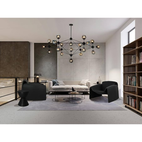 Wisząca lampa Astrifero MSE010100218 molekuły czarna