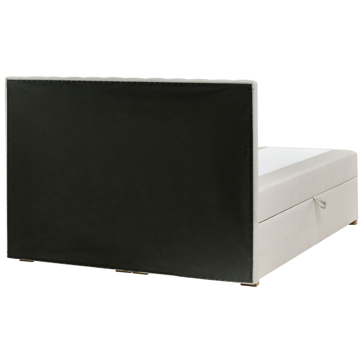 Łóżko kontynentalne z pojemnikiem ESQUIRE 160 x 200 cm Złamana biel