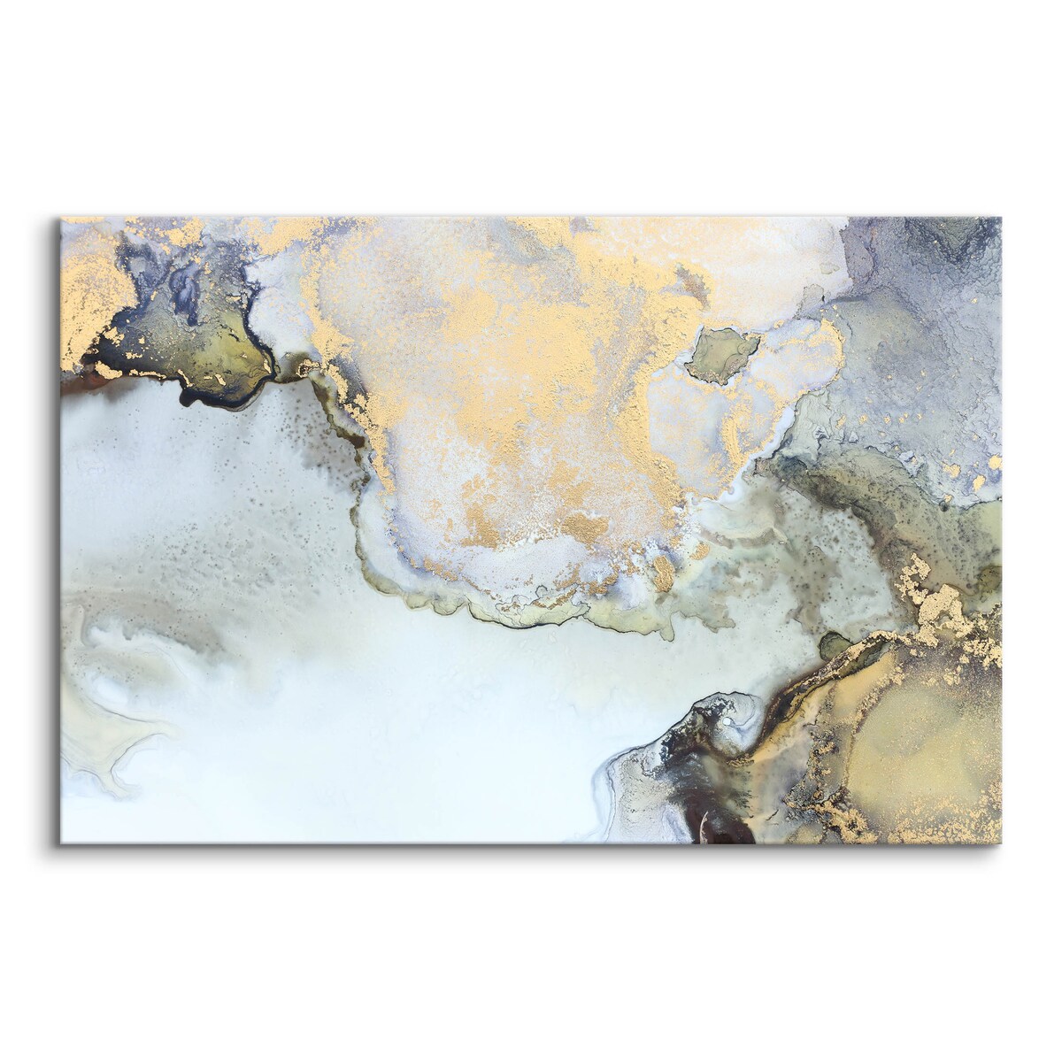 Obraz na płótnie Abstrakcja z elementami złota 70x50cm