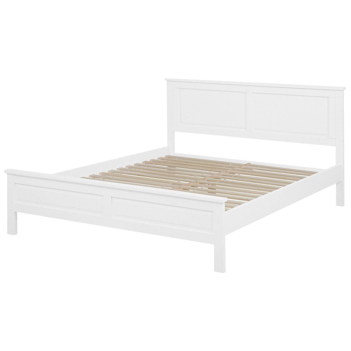 Łóżko drewniane 180 x 200 cm białe OLIVET