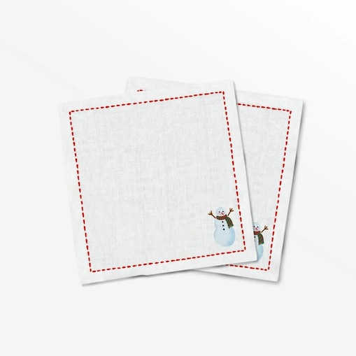 Serwetki świąteczne - Minimalistyczny bałwan (2szt.)