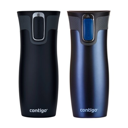 Zestaw kubków termicznych Contigo West Loop 2.0 470ml - granat mat mat + czarny mat