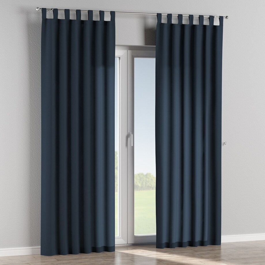 Zasłona na szelkach 1 szt. 130x245 granatowy
