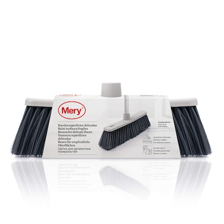 Końcówka szczotki do zamiatania delikatnych powierzchni Mery - 32 cm, Jasnoszary