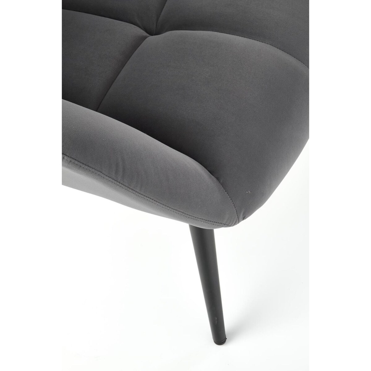 FOTEL WYPOCZYNKOWY Vadis szary ciemny AKSAMITNA TAPICERKA