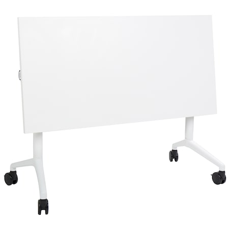 Składane biurko CAVI Biały 120 cm 60 cm z kółkami