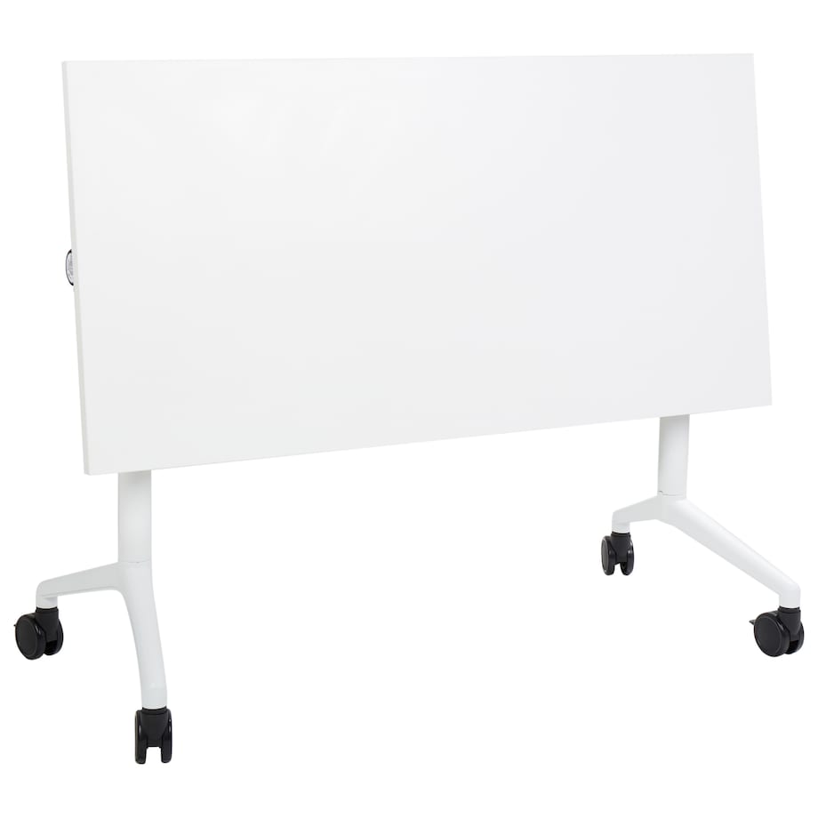Składane biurko CAVI Biały 120 cm 60 cm z kółkami