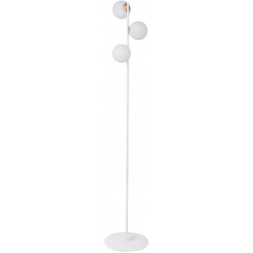 Biała lampa podłogowa Gama do salonu balls nowoczesna