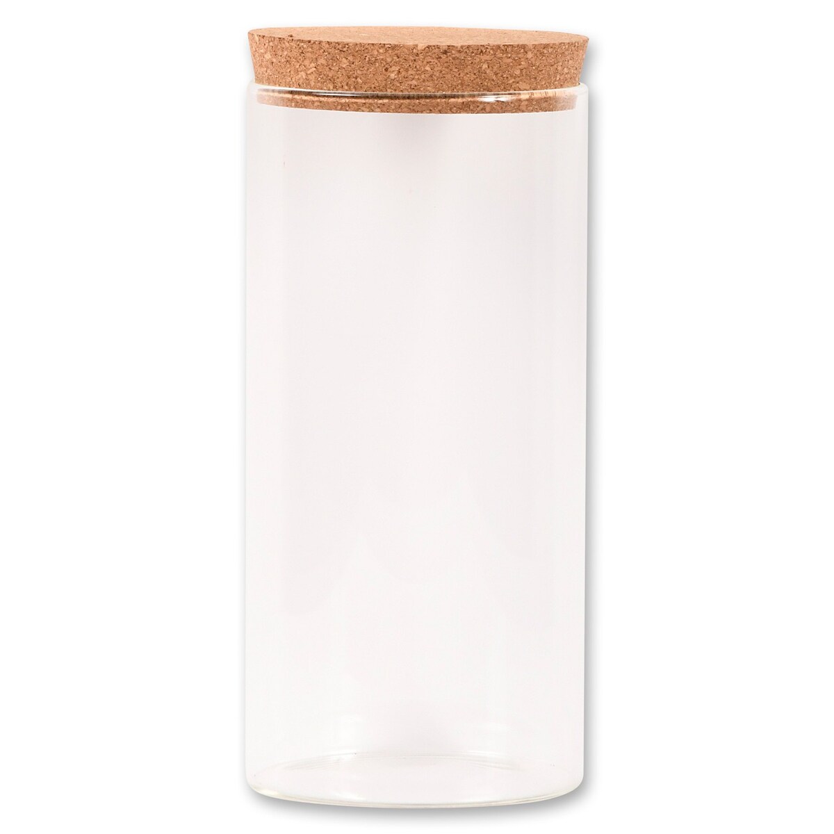 Szklany pojemnik kuchenny 1200 ml z korkowym zamknięciem 20x10x10 cm KAIA-3