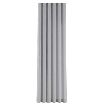 Zasłona na taśmie wave 130x260 srebrny