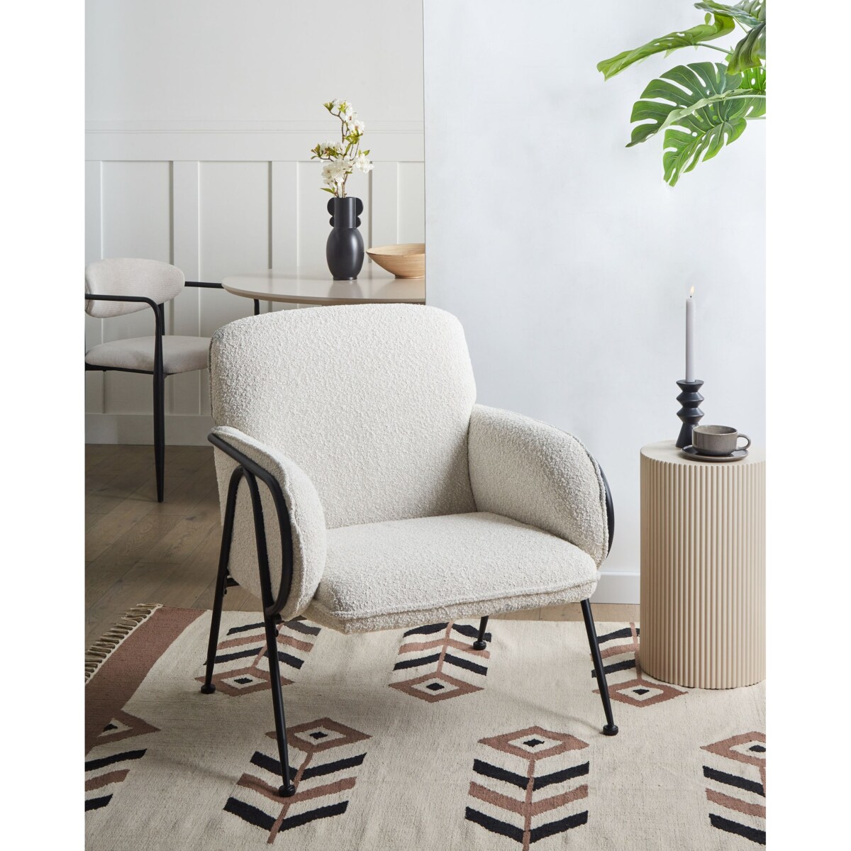 Fotel TRYSNES Beżowy