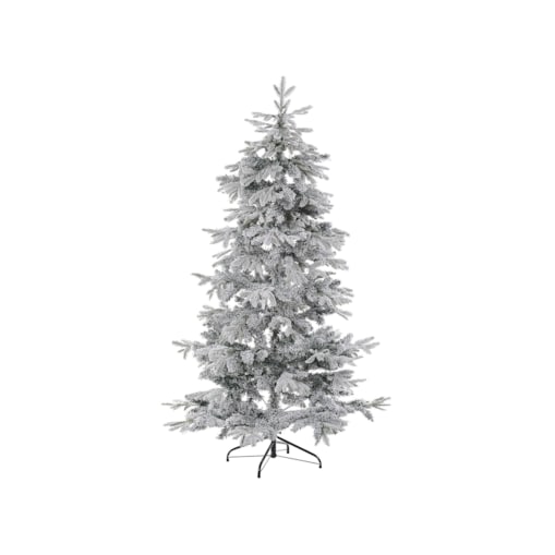 Ośnieżona sztuczna choinka 210 cm biała TOMICHI
