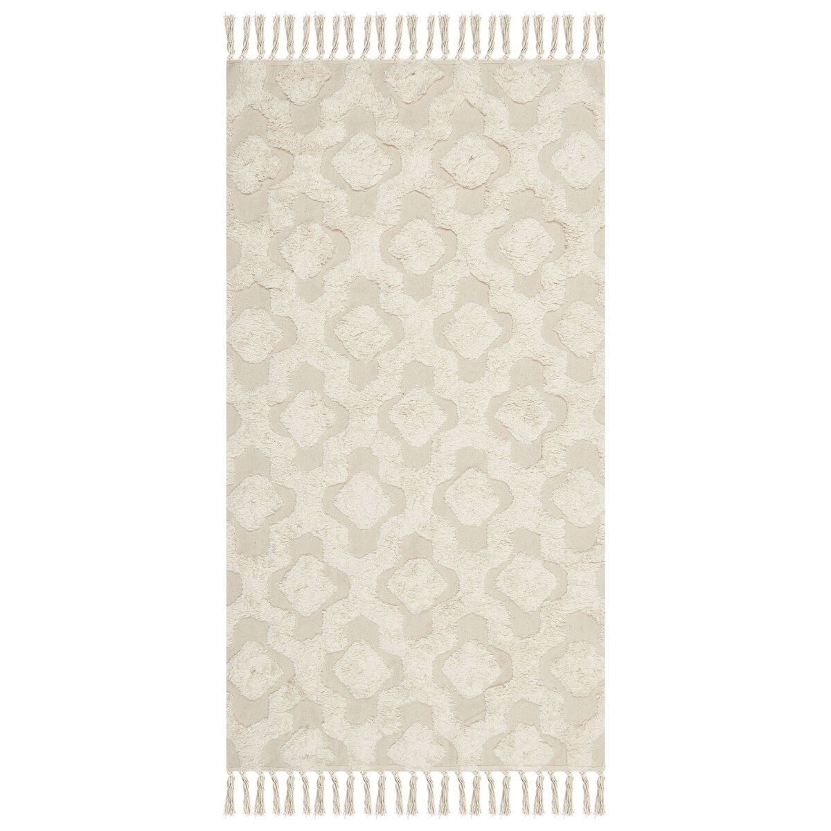 Dywan bawełniany 80 x 150 cm beżowy AKSARAY