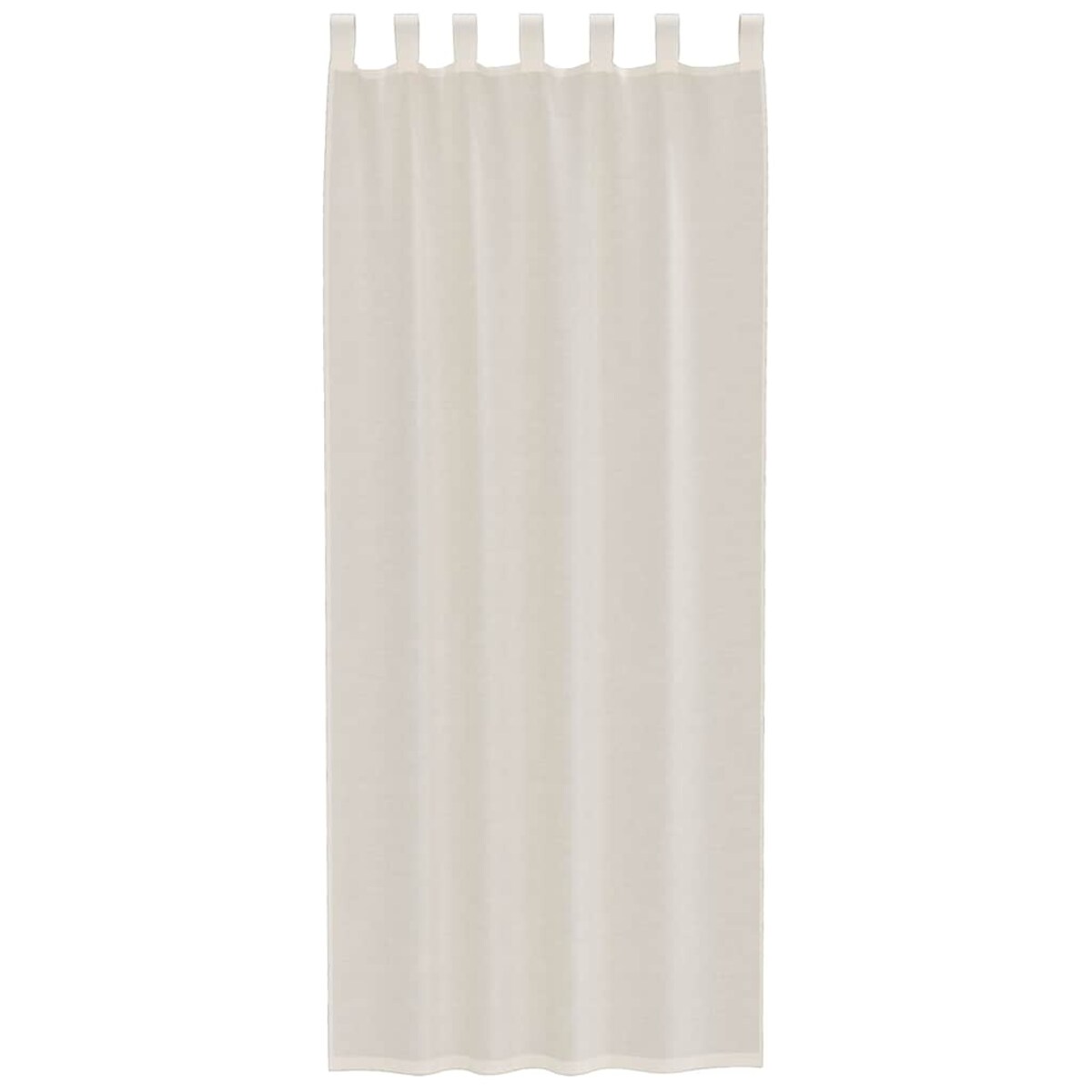 vidaXL Zasłony woalowe z zakładką na górze 2 szt. kremowe