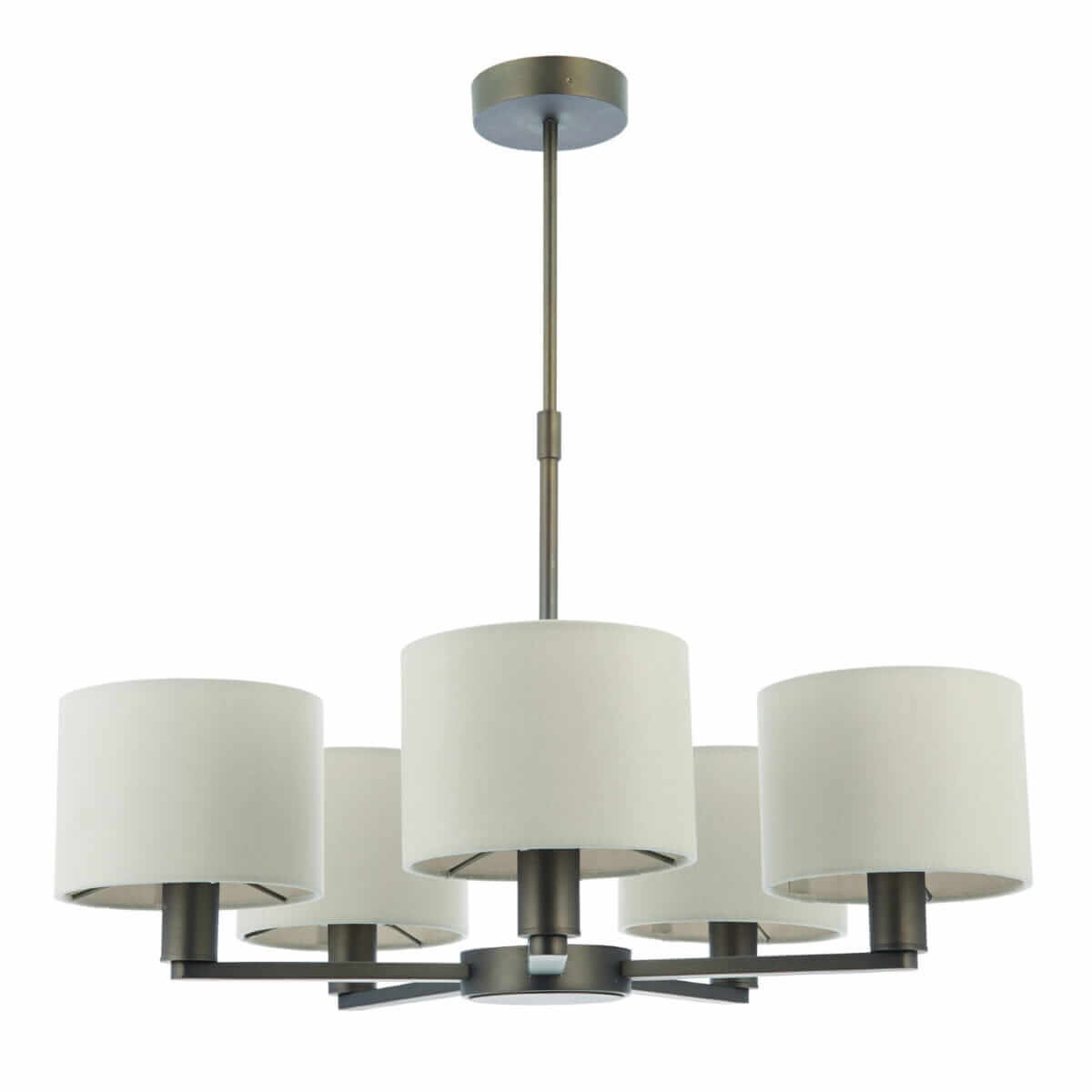 Wielopunktowa lampa wisząca Daley 73017 Endon antyczny brąz biała