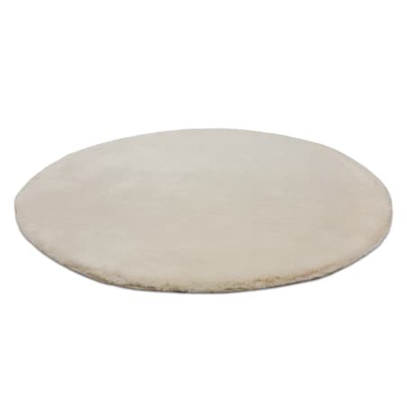 Dywan BUNNY koło beż IMITACJA FUTRA koło 80 cm