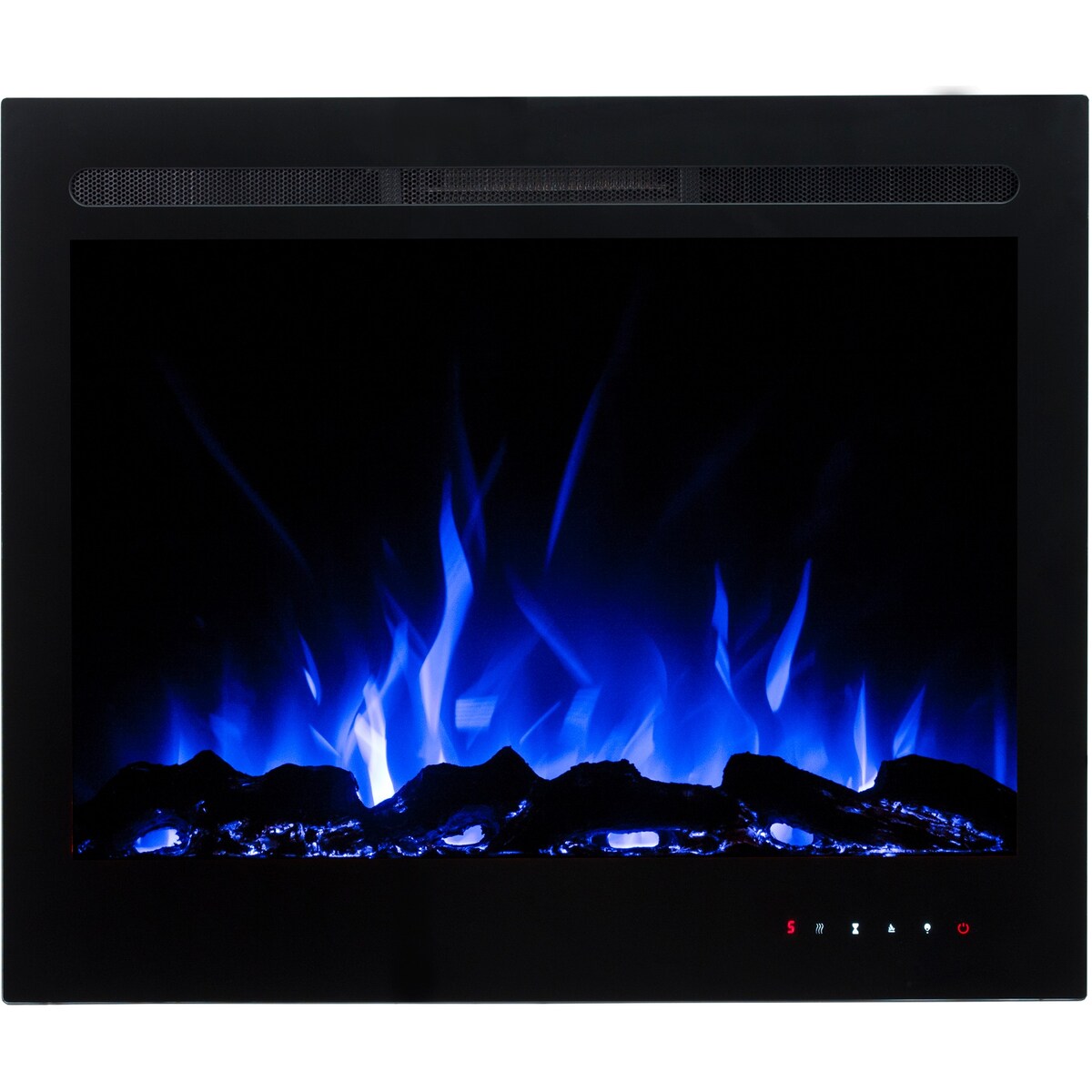 Kominek elektryczny AFLAMO Majestic 39 - ścienny i do zabudowy - 77x63x14 cm - kominek LED z funkcją grzania 750/1500 W