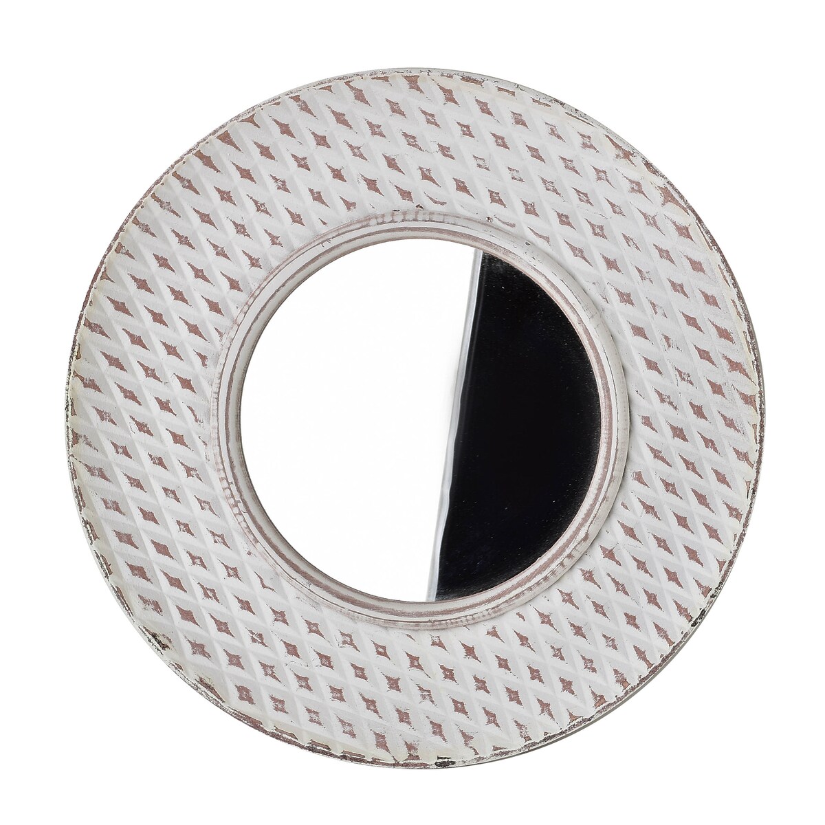 DAZ Lustro ozdobne 34,5x34,5x3cmśrednica lustra: 18cm