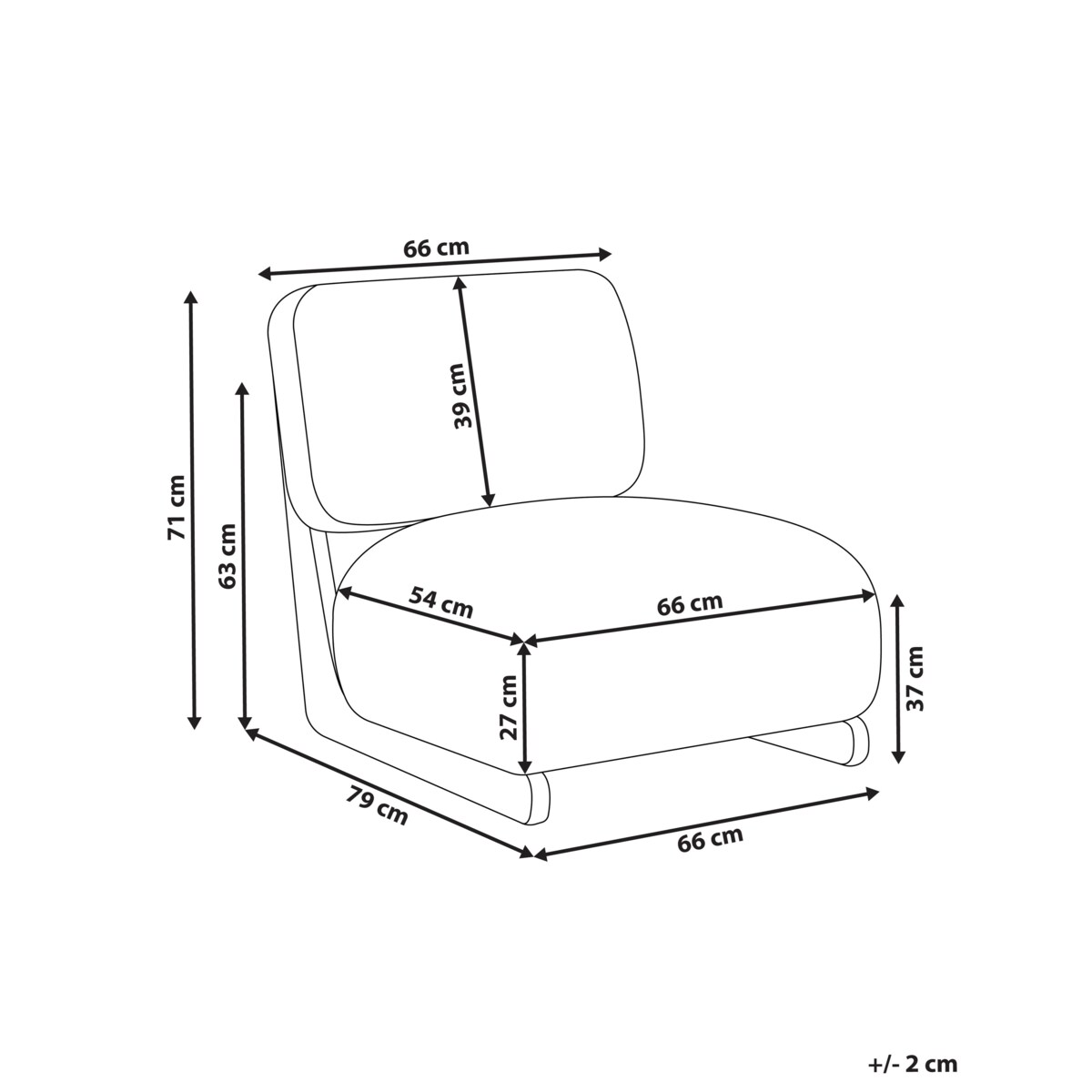 Fotel KOKKOLA Złamana biel