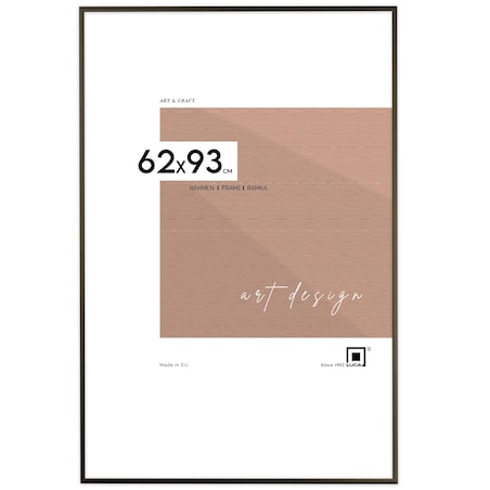 Ramka na zdjęcia 62x93 cm aluminiowa ramka czarna do zdjęć 93x62 cm LUCA®