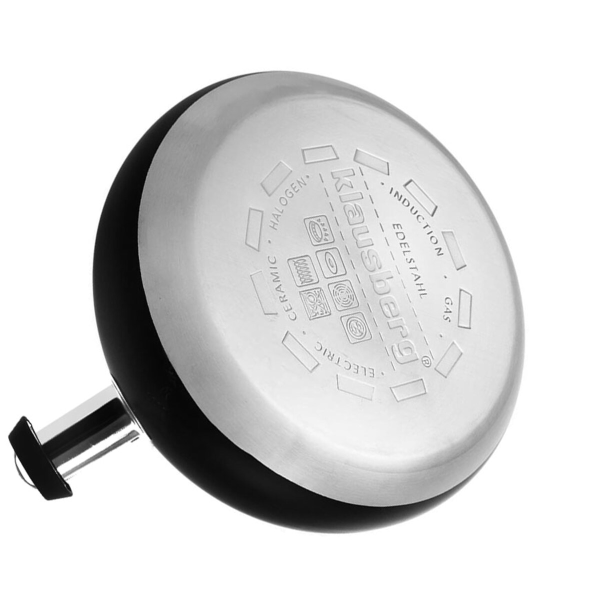 Czajnik stalowy z gwizdkiem czarny 2.7L KLAUSBERG