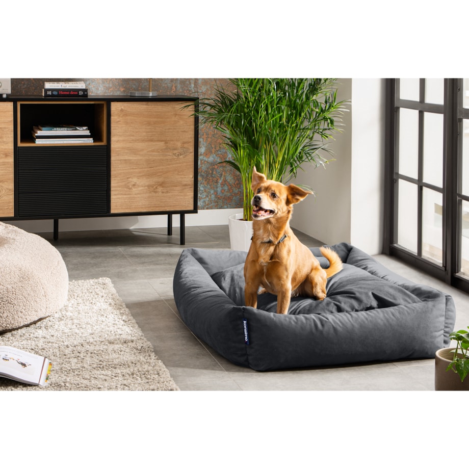 KONSIMO CANINI Legowisko dla dużego psa, szary