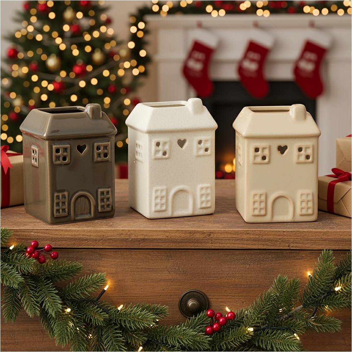 Kominek Zapachowy Na Wosk Olejowy Domek Dekoracja Świąteczna Z Woskiem