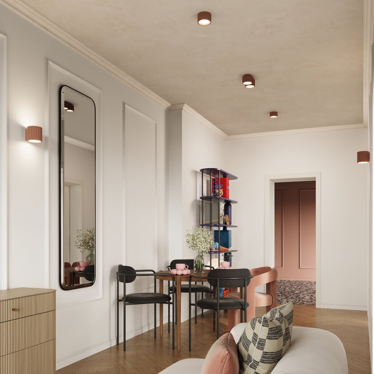 Plafon AURA 2 mocca Gx53