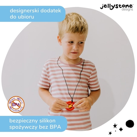 Wisiorek antystresowy Błyskawica czerwony Jellystone Designs