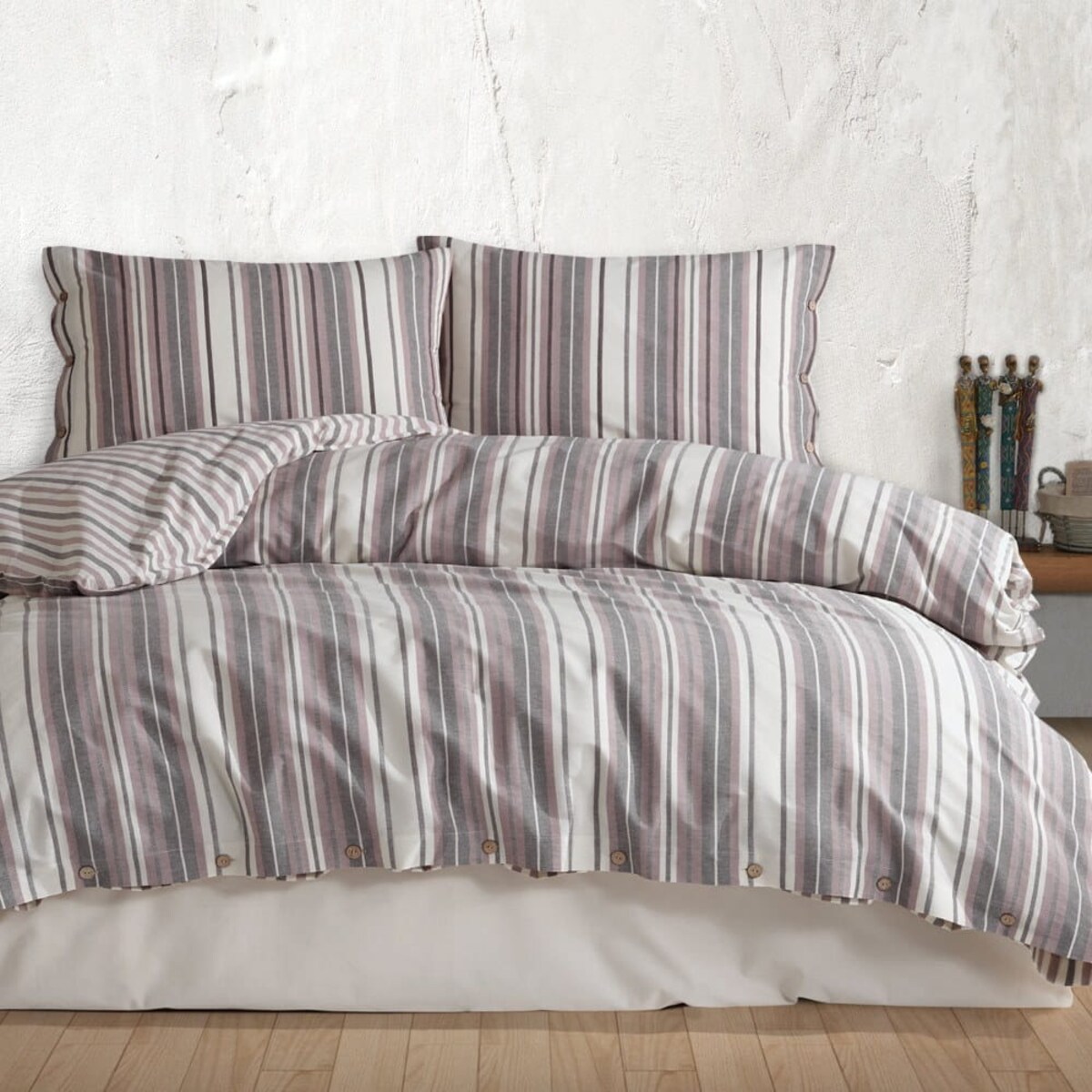 Pościel bawełniana 140x200 Natural, rune